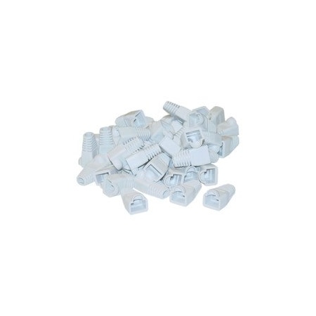 Swe-Tech 3C RJ45 Strain Relief Boots, White, 50PK FWTSR-8P8C-WH